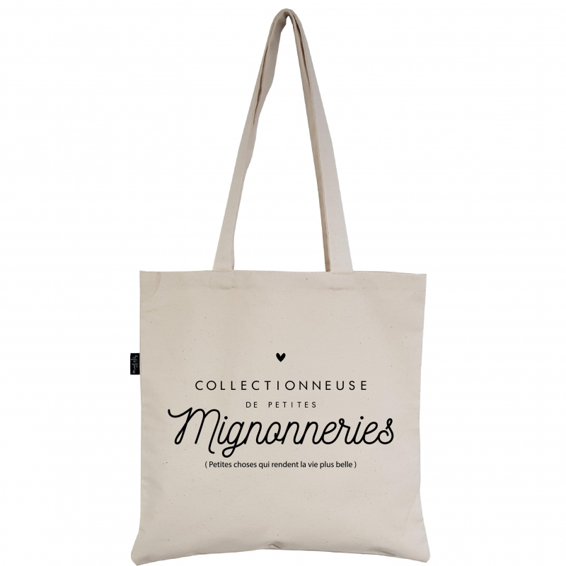 Tote-Bag écru "Mignonnerie"