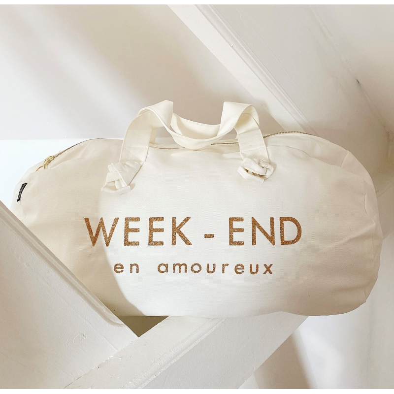 Sac Polochon - Milk - Week-end en amoureux