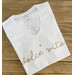 Tee-shirt blanc "Dolce Vita"