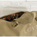 Mini sac polochon- Biscuit- LOVE-