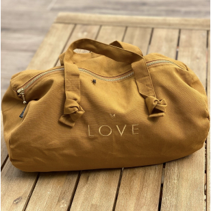 Mini sac polochon- ocre- LOVE-