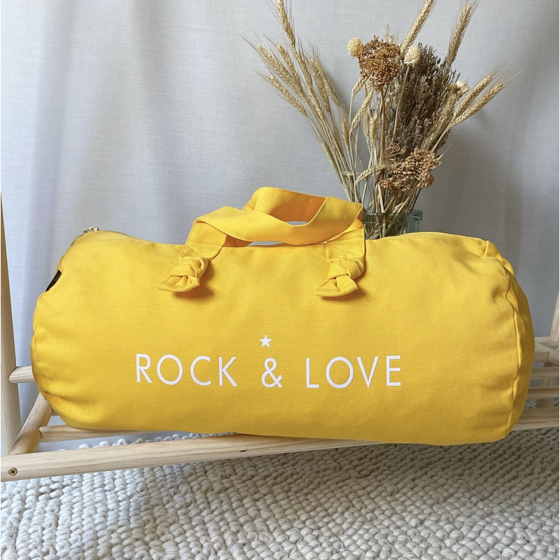 Sac Polochon-jaune banana-Rock and Love