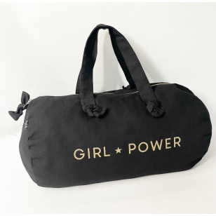 Sac Polochon noir - Girl Power
