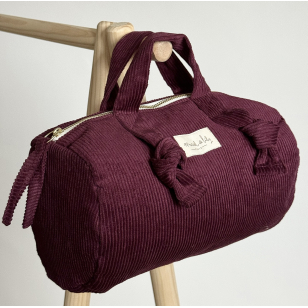 Mini sac polochon xxs en velours- Purple
