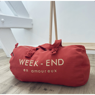 Sac Polochon Tangerine - Week-End en Amoureux