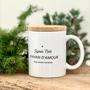 Mug "Joyeux Noël Maman d'Amour" avec son...