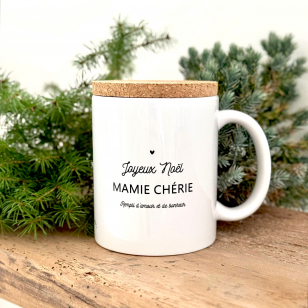 Mug "Joyeux Noël Mamie Chérie" avec son...