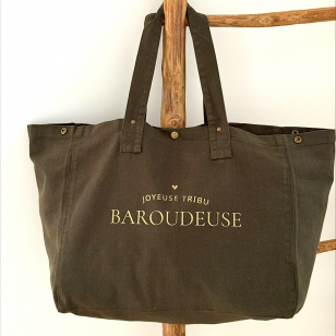 Grand Cabas -Vert Forêt - Joyeuse Tribu Baroudeuse