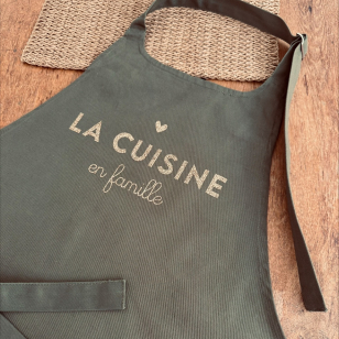 Tablier - Kaki - La Cuisine en Famille