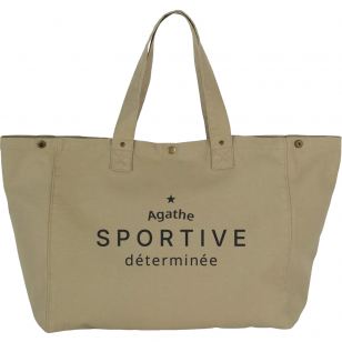Grand Cabas Couleur Sable - Personnalisable -...