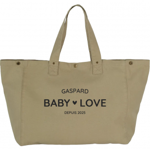 Grand Cabas Couleur Sable - Personnalisable -...
