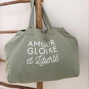 Grand Cabas - Vert Amande - Amour Gloire et...