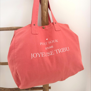 Grand Cabas - Rose Corail- Petit Souk d'une...