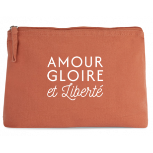 Grande Pochette - Orange Corail - Amour Gloire...