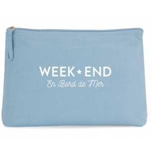Grande Pochette - Bleu - Week End en bord de mer