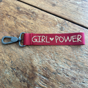 Porte clefs - Rouge - Girl Power