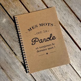 Cahier à spirales "Mes mots ont la parole"
