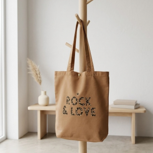Tote-Bag - Noisette - Rock and Love