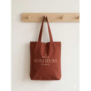 Tote-Bag -Rouge Porto - Petits Bonheurs en Famille